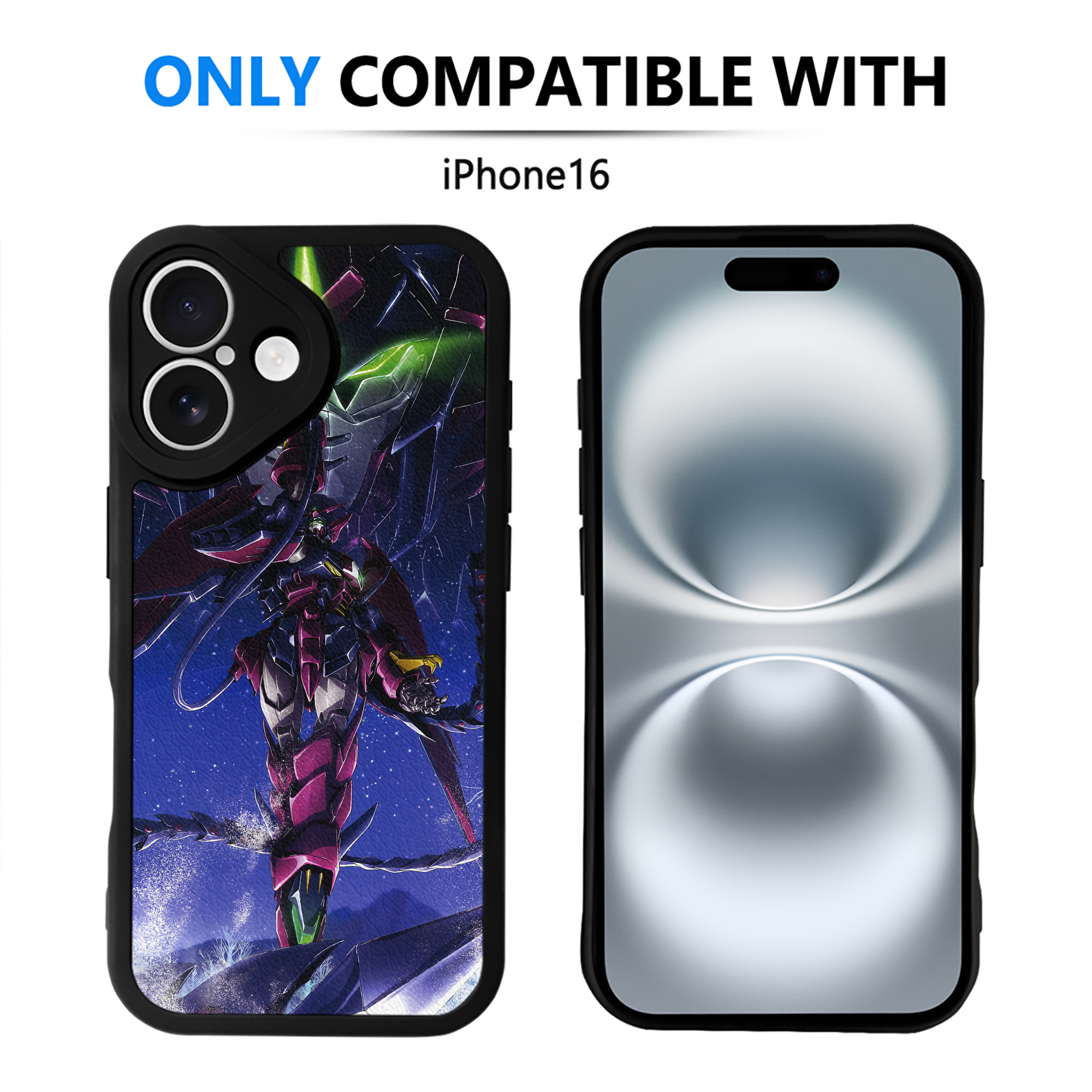（画像用） 機動戦士ガンダム Mobile Suit Gundam 【iPhone 16シリーズ対応】シリコンスマホケース（レザー調） 材質：シリコン